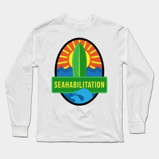 'Seahabilitation' Ocean Conservation Shirt Long Sleeve T-Shirt